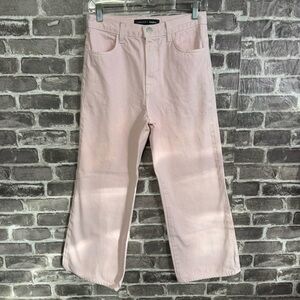 J Brand for Neiman Marcus Light Pink Jeans Joan crop